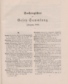 Gesetz-Sammlung für die Königlichen Preussischen Staaten (Sachregister), 1896