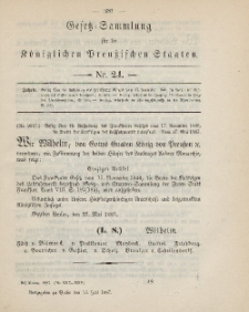 Gesetz-Sammlung für die Königlichen Preussischen Staaten, 16. Juli, 1887, nr. 24.