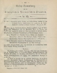 Gesetz-Sammlung für die Königlichen Preussischen Staaten, 3. Oktober, 1887, nr. 35.