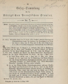 Gesetz-Sammlung für die Königlichen Preussischen Staaten, 13. März, 1883, nr. 7.