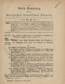 Gesetz-Sammlung für die Königlichen Preussischen Staaten, 27. Januar, 1881, nr. 2.