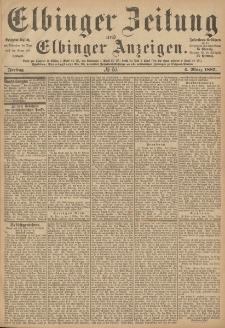 Elbinger Zeitung und Elbinger Anzeigen, Nr. 53 Freitag 4. März 1887
