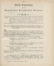Gesetz-Sammlung für die Königlichen Preussischen Staaten, 13. Februar 1900, nr. 6.