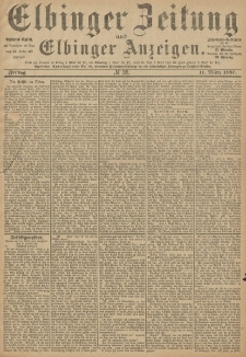 Elbinger Zeitung und Elbinger Anzeigen, Nr. 59 Freitag 11. März 1887