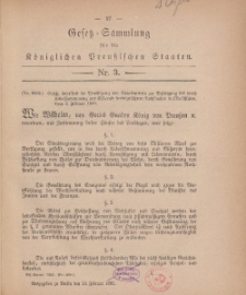 Gesetz-Sammlung für die Königlichen Preussischen Staaten, 10. Februar, 1880, nr. 3.