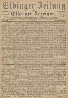 Elbinger Zeitung und Elbinger Anzeigen, Nr. 62 Dienstag 15. März 1887