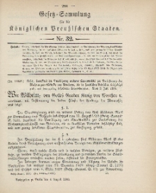 Gesetz-Sammlung für die Königlichen Preussischen Staaten, 4. August 1900, nr. 32.