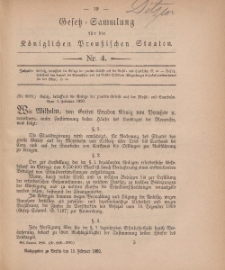 Gesetz-Sammlung für die Königlichen Preussischen Staaten, 15. Februar, 1880, nr. 4.