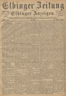 Elbinger Zeitung und Elbinger Anzeigen, Nr. 63 Mittwoch 16. März 1887