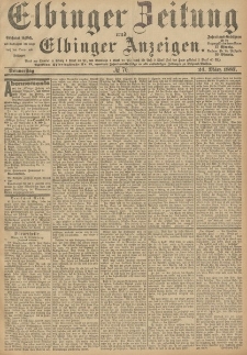 Elbinger Zeitung und Elbinger Anzeigen, Nr. 70 Donnerstag 24. März 1887
