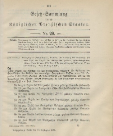 Gesetz-Sammlung für die Königlichen Preussischen Staaten, 13. September 1901, nr. 29.