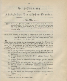 Gesetz-Sammlung für die Königlichen Preussischen Staaten, 13. September 1901, nr. 29.