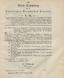Gesetz-Sammlung für die Königlichen Preussischen Staaten, 29. November 1901, nr. 34.