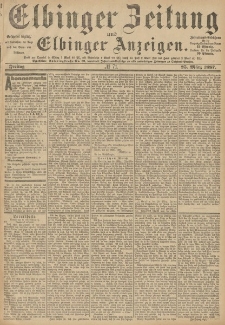 Elbinger Zeitung und Elbinger Anzeigen, Nr. 71 Freitag 25. März 1887