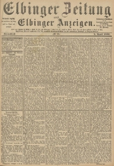 Elbinger Zeitung und Elbinger Anzeigen, Nr. 78 Sonnabend 2. April 1887
