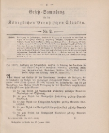 Gesetz-Sammlung für die Königlichen Preussischen Staaten, 27. Januar 1902, nr. 2.