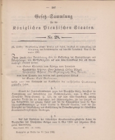 Gesetz-Sammlung für die Königlichen Preussischen Staaten, 30. Juni 1902, nr. 28.