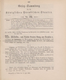 Gesetz-Sammlung für die Königlichen Preussischen Staaten, 12. Juli 1902, nr. 32.