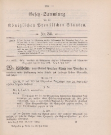 Gesetz-Sammlung für die Königlichen Preussischen Staaten, 22. Juli 1902, nr. 34.