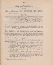 Gesetz-Sammlung für die Königlichen Preussischen Staaten, 16. Dezember 1902, nr. 48.