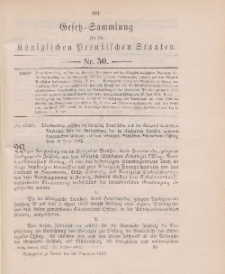 Gesetz-Sammlung für die Königlichen Preussischen Staaten, 30. Dezember 1902, nr. 50.