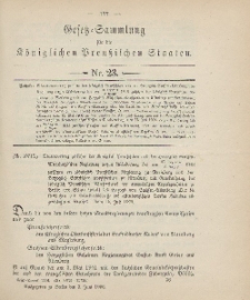 Gesetz-Sammlung für die Königlichen Preussischen Staaten, 2. Juni 1906, nr. 23.