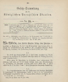 Gesetz-Sammlung für die Königlichen Preussischen Staaten, 18. Juni 1906, nr. 24.