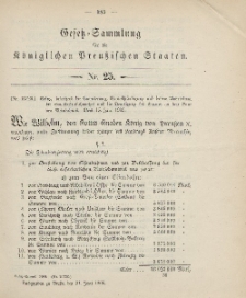 Gesetz-Sammlung für die Königlichen Preussischen Staaten, 21. Juni 1906, nr. 25.