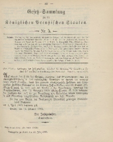 Gesetz-Sammlung für die Königlichen Preussischen Staaten, 13. März 1903, nr. 5.