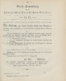 Gesetz-Sammlung für die Königlichen Preussischen Staaten, 17. April 1903, nr. 11.