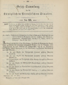 Gesetz-Sammlung für die Königlichen Preussischen Staaten, 5. August 1903, nr. 23.