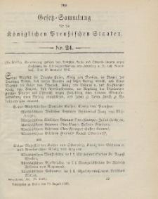 Gesetz-Sammlung für die Königlichen Preussischen Staaten, 18. August 1903, nr. 24.