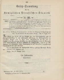 Gesetz-Sammlung für die Königlichen Preussischen Staaten, 14. September 1903, nr. 26.