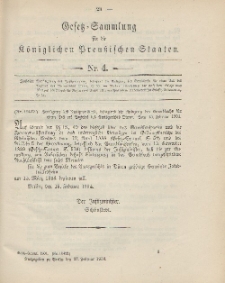 Gesetz-Sammlung für die Königlichen Preussischen Staaten, 27. Februar 1904, nr. 4.
