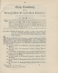 Gesetz-Sammlung für die Königlichen Preussischen Staaten, 14. Mai 1904, nr. 9.
