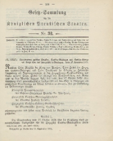Gesetz-Sammlung für die Königlichen Preussischen Staaten, 14. September 1904, nr. 32.