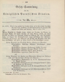 Gesetz-Sammlung für die Königlichen Preussischen Staaten, 29. September 1904, nr. 35.