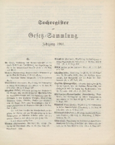 Gesetz-Sammlung für die Königlichen Preussischen Staaten (Sachregister), 1904