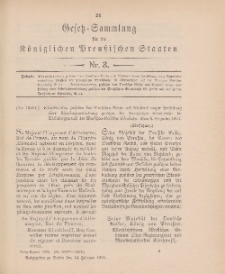 Gesetz-Sammlung für die Königlichen Preussischen Staaten, 14. Februar 1905, nr. 3.