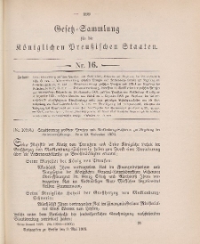 Gesetz-Sammlung für die Königlichen Preussischen Staaten, 9. Mai 1905, nr. 16.