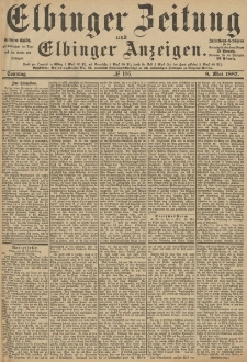 Elbinger Zeitung und Elbinger Anzeigen, Nr. 106 Sonntag 8. Mai 1887