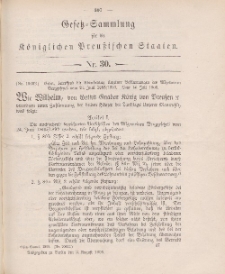 Gesetz-Sammlung für die Königlichen Preussischen Staaten, 2. August 1905, nr. 30.