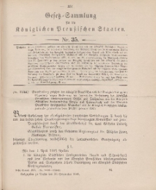 Gesetz-Sammlung für die Königlichen Preussischen Staaten, 26. September 1905, nr. 35.