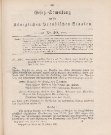 Gesetz-Sammlung für die Königlichen Preussischen Staaten, 26. Oktober 1905, nr. 40.