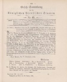 Gesetz-Sammlung für die Königlichen Preussischen Staaten, 26. Oktober 1905, nr. 41.