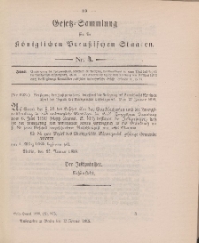 Gesetz-Sammlung für die Königlichen Preussischen Staaten, 12. Februar 1898, nr. 3.