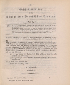 Gesetz-Sammlung für die Königlichen Preussischen Staaten, 29. März 1898, nr. 6.