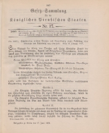 Gesetz-Sammlung für die Königlichen Preussischen Staaten, 17. Juni 1898, nr. 17.