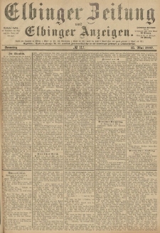 Elbinger Zeitung und Elbinger Anzeigen, Nr. 112 Sonntag 15. Mai 1887