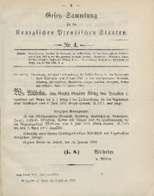 Gesetz-Sammlung für die Königlichen Preussischen Staaten, 2. Februar 1895, nr. 4.